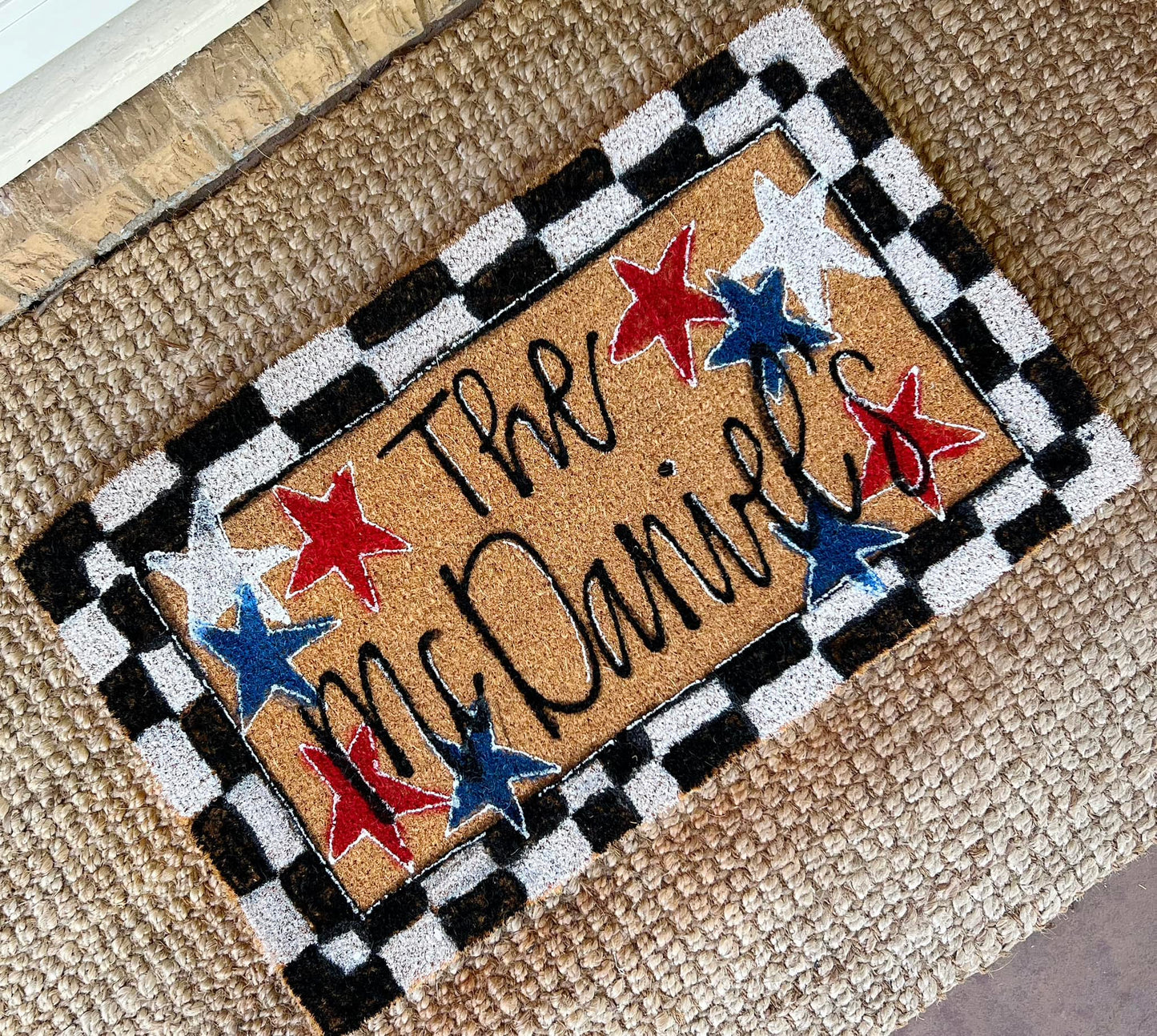 Checkered Racing Doormat