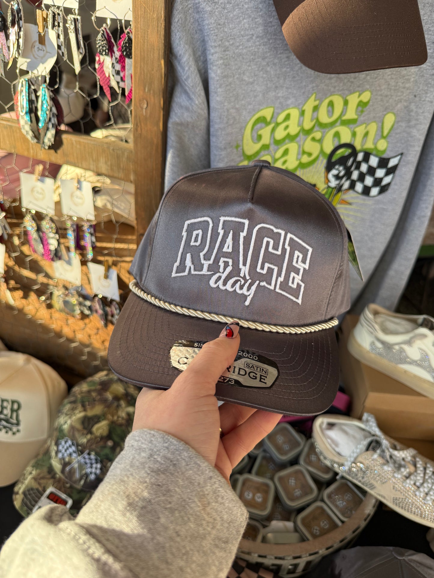 Satin Race Day hat