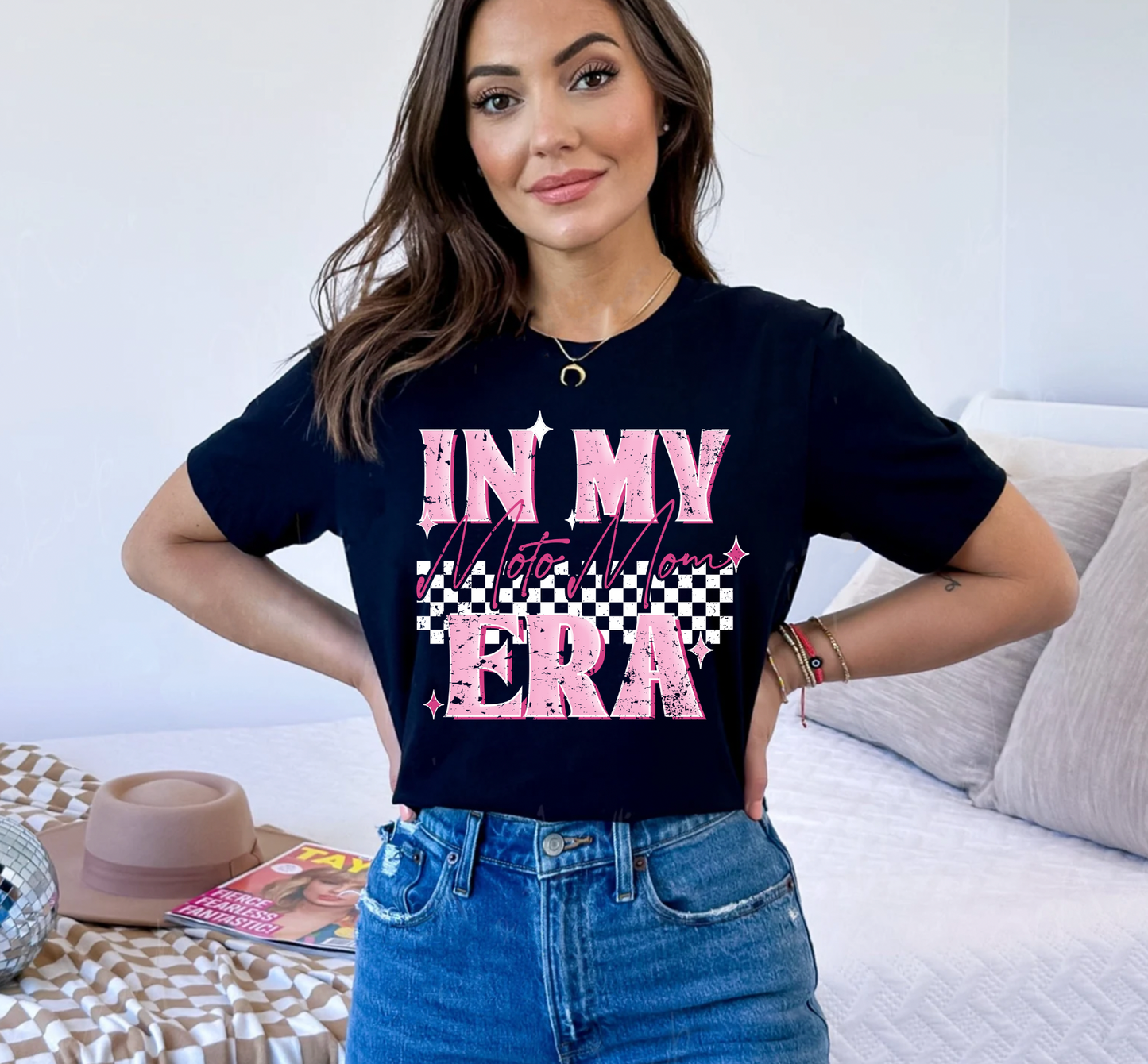 In my Moto Mom Era T-Shirt