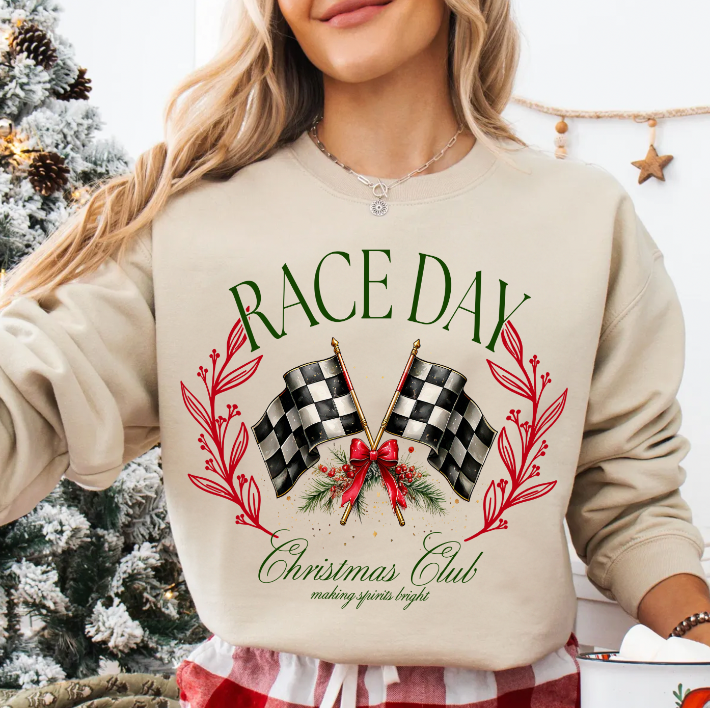 Race Day Christmas Club Sweatshirt