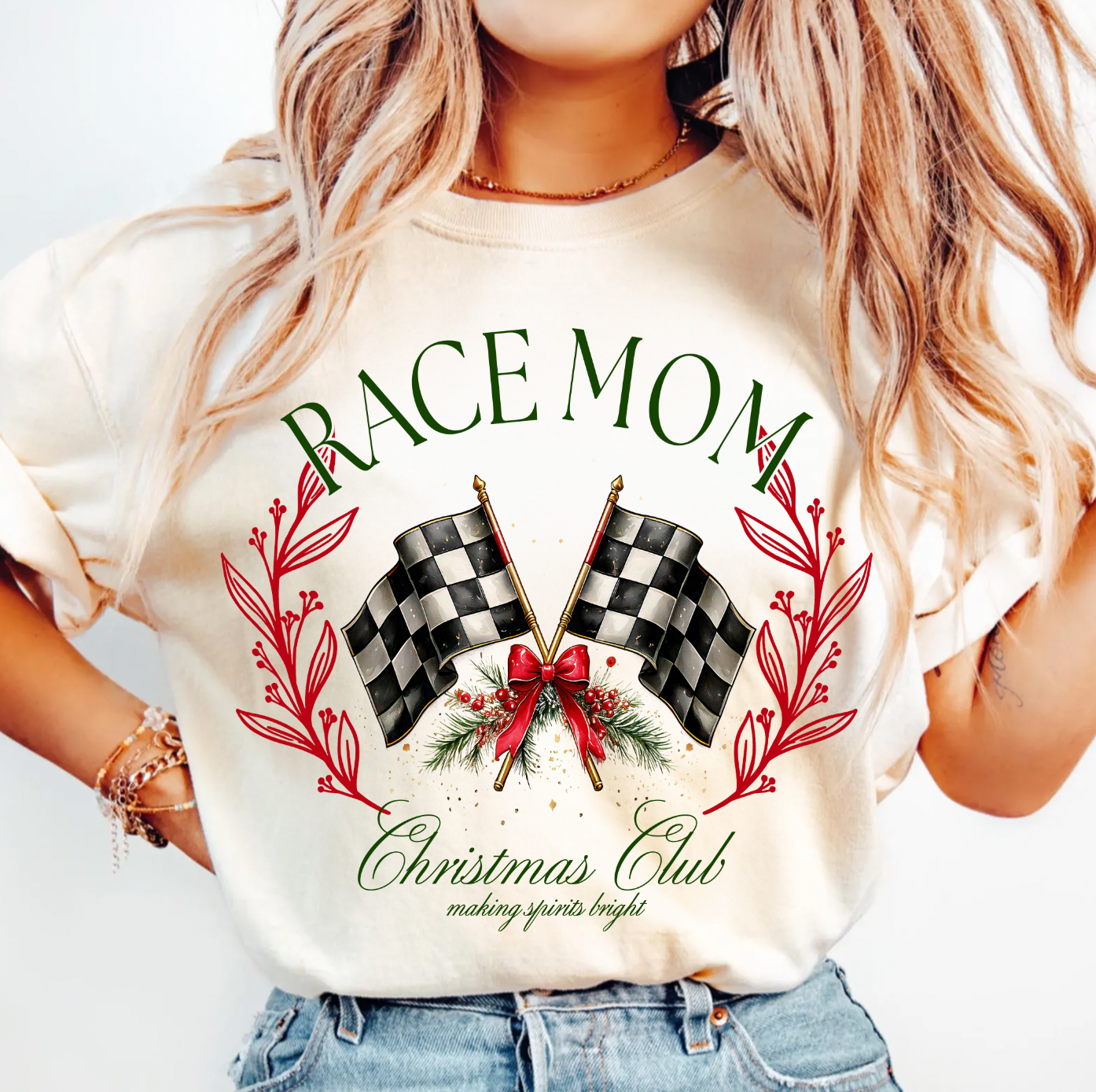 Race Mom Christmas Club T-Shirt
