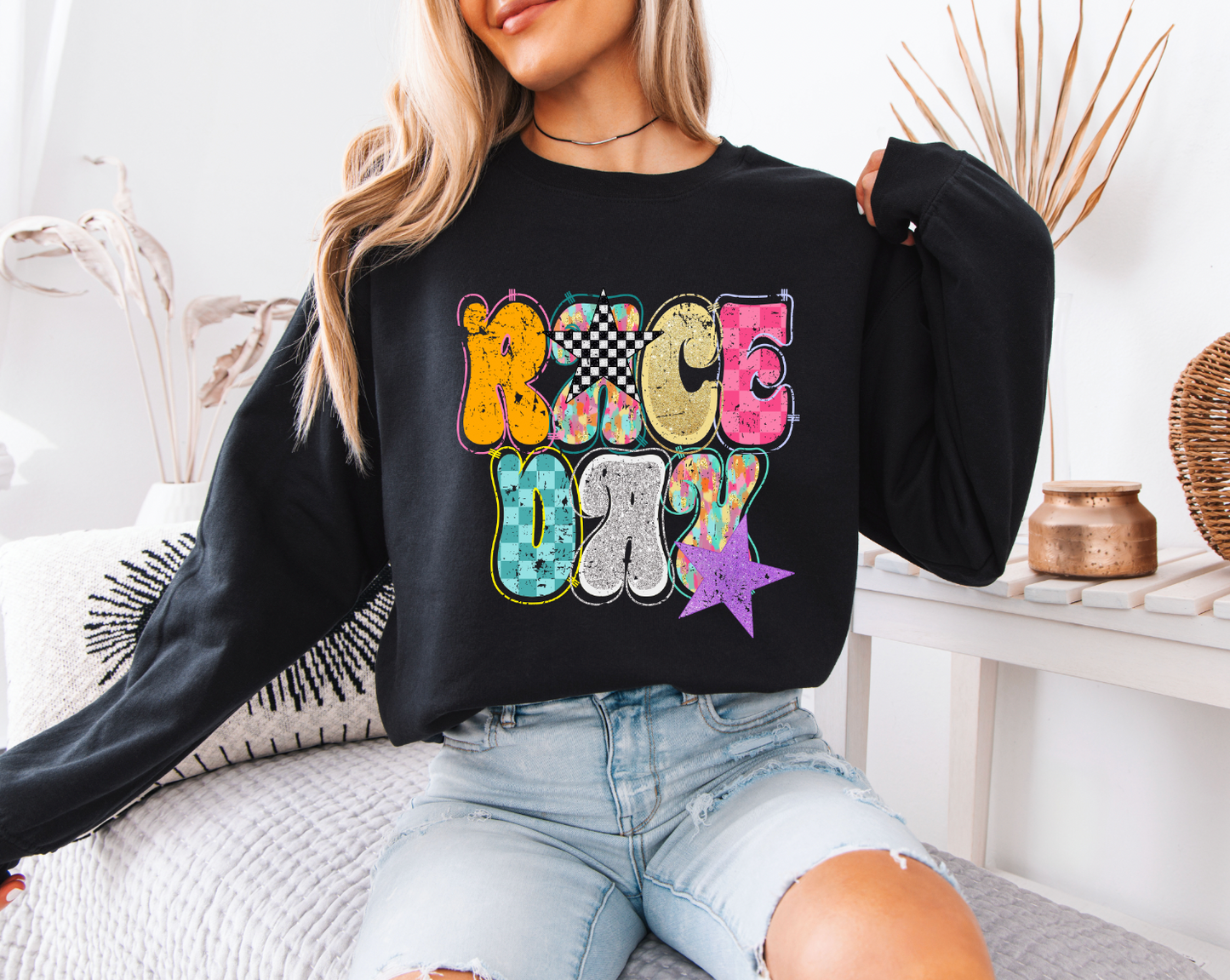 Trendy Race Day Sweatshirt