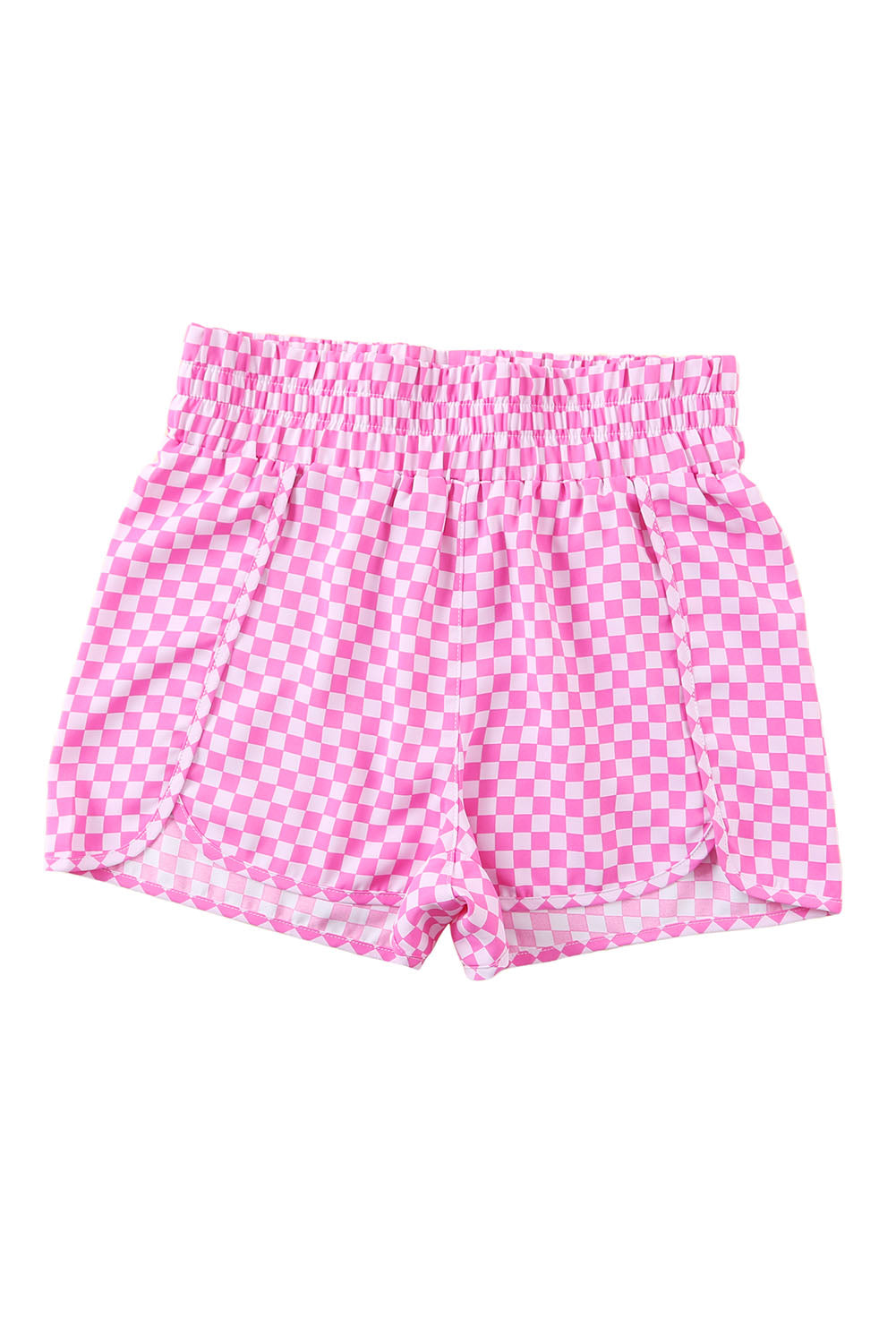 Patterned Elastic Waist Shorts