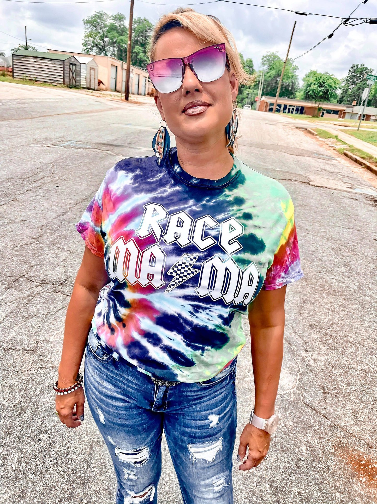 Race Mama Tie Dye T-shirt