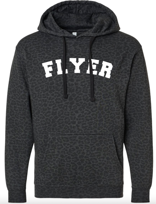 Flyer Black Leopard Hoodie