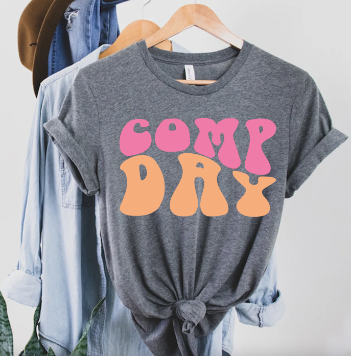 "Comp Day" Pink and Orange T-Shirt