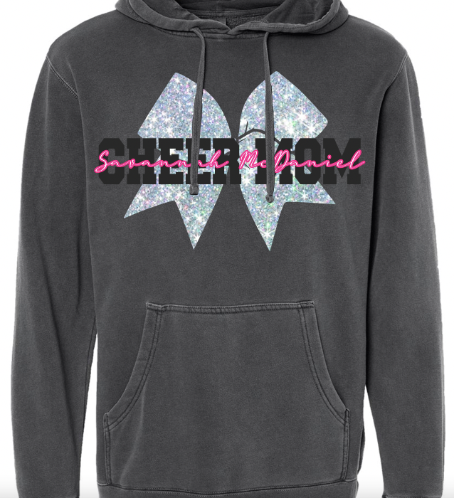 *PERSONALIZED* Pigment Dyed CHEER Hoodie