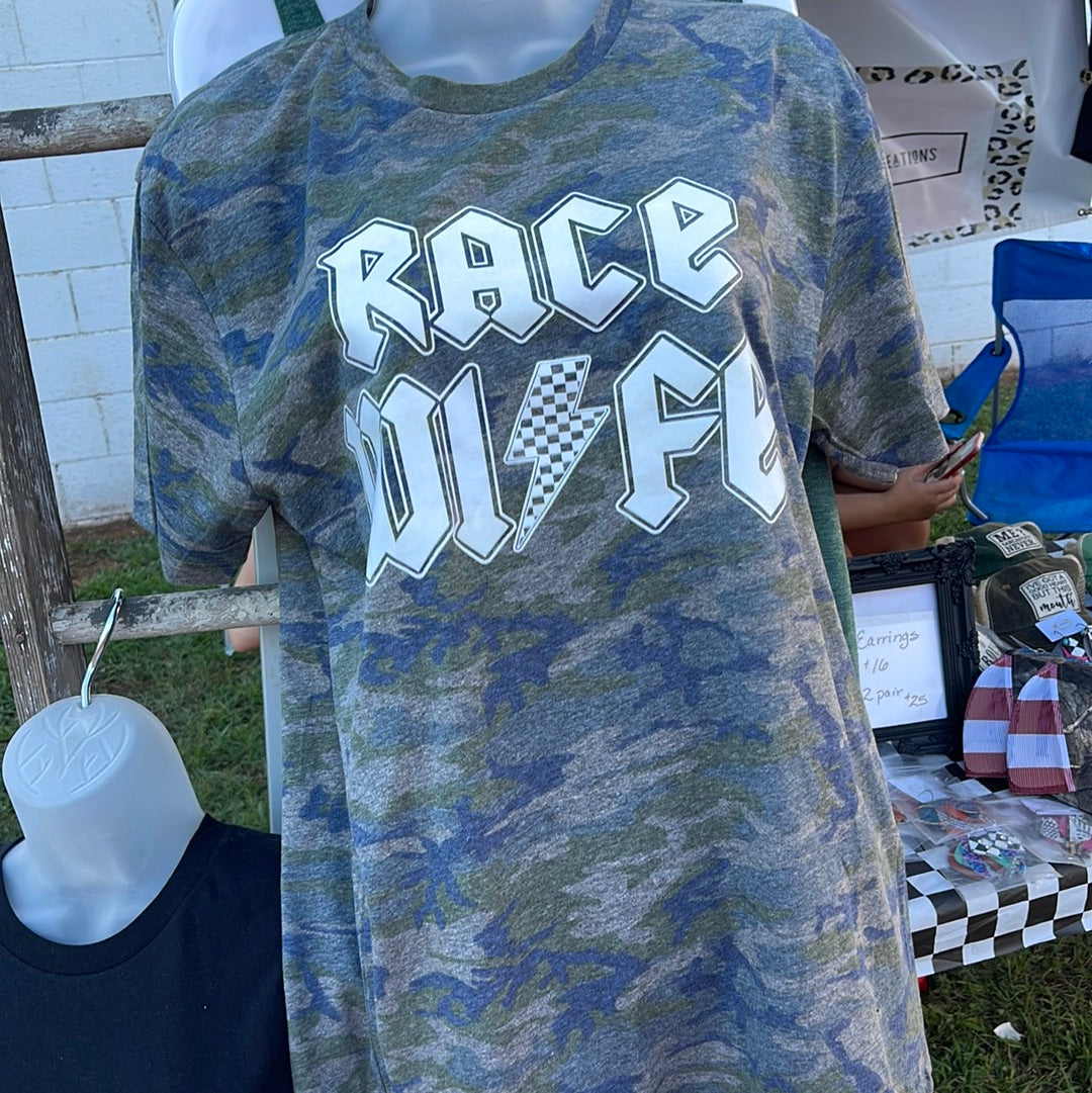 Camo Race Wife Tee