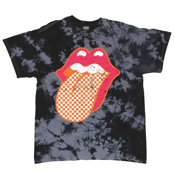 Neon orange & Pink Race Tongue Tee