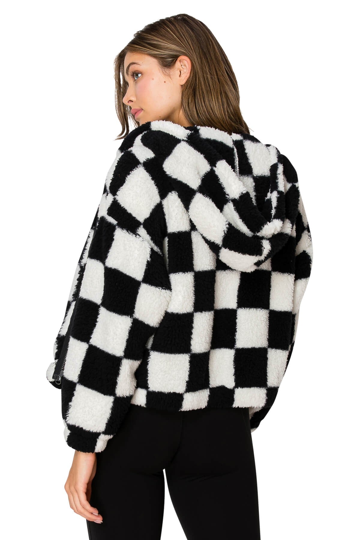 Checkered Flag Sherpa Jacket