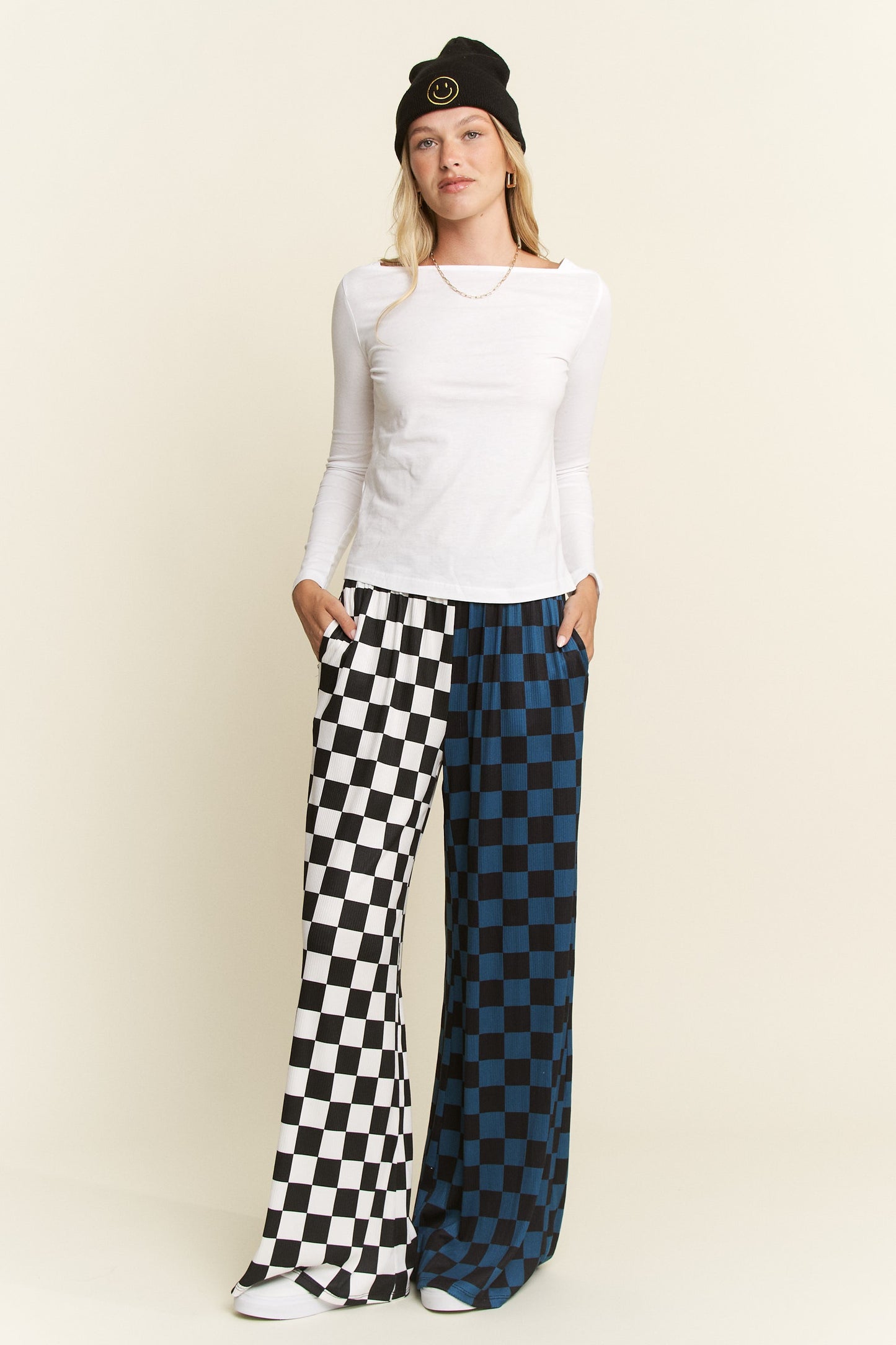 Split Decision Checker Pants