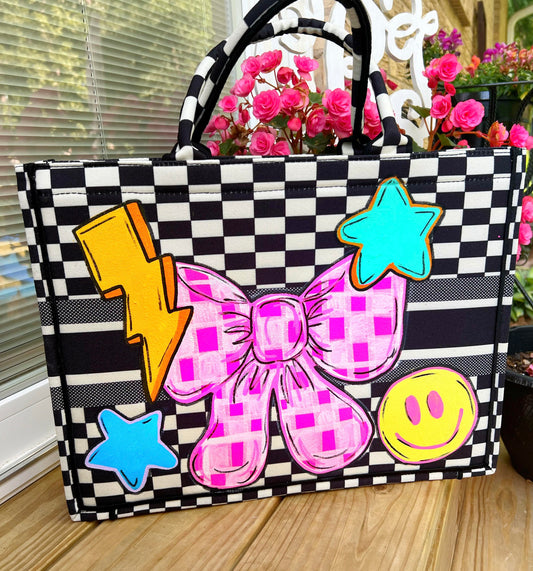 Painted Tote Bow