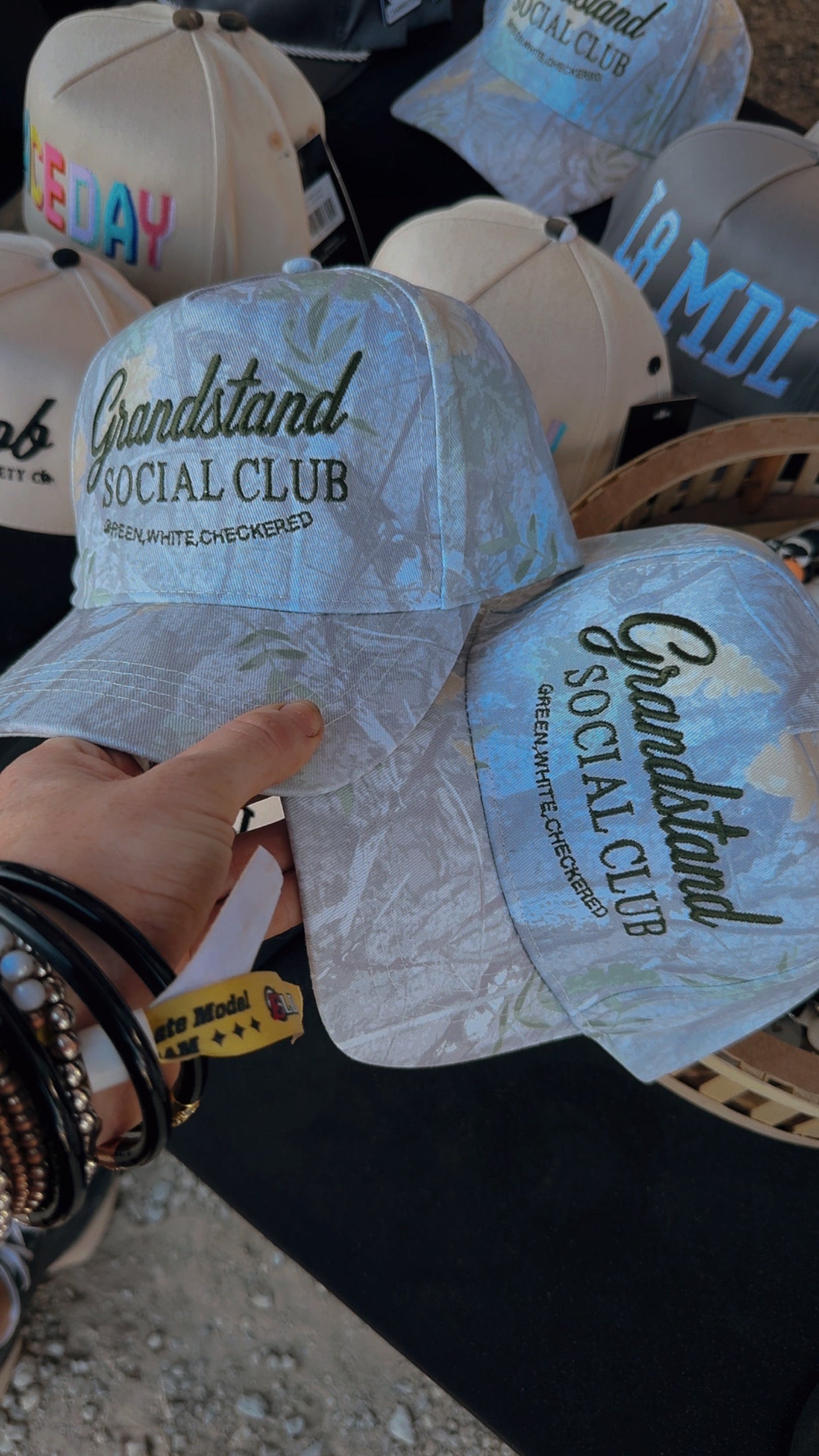Grandstand social club camo hat