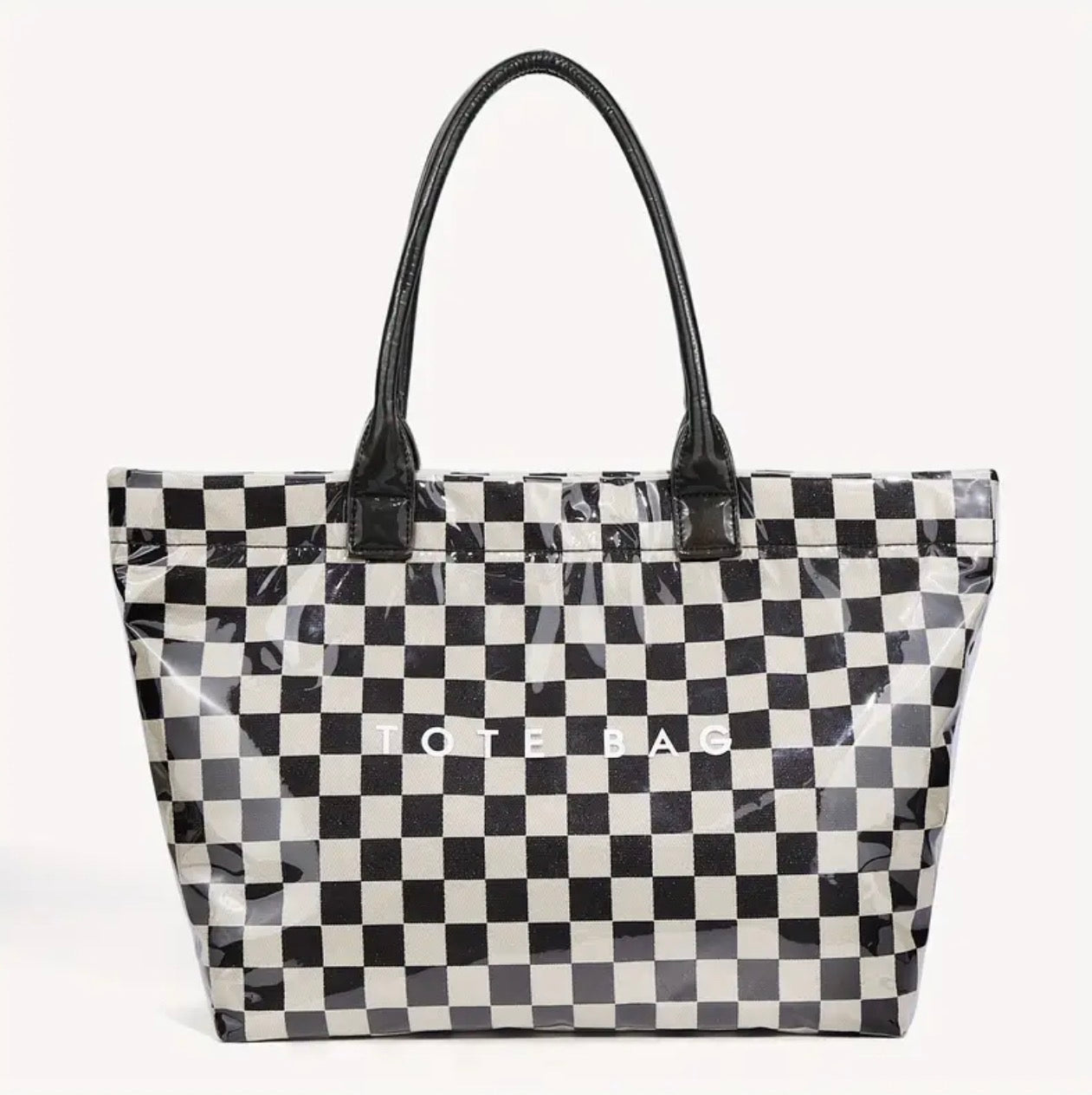 Checkered Tote Bag