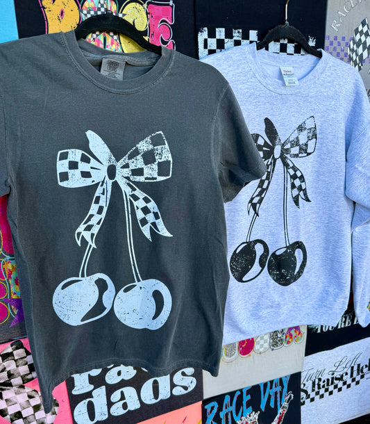 Checkered Cherry Sweatshirt