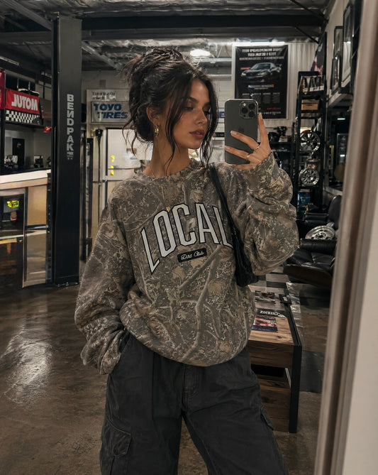 Local Dirt Club Camo Crewneck
