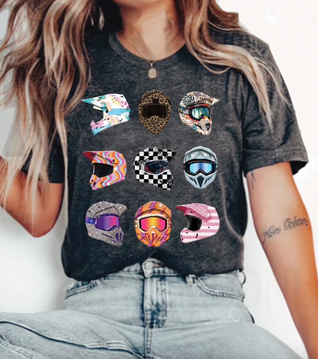 Multi Moto Helmet T-Shirt