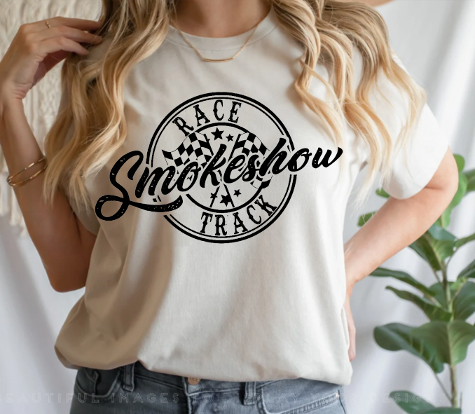 "Race Track Smoke Show" T-shirt