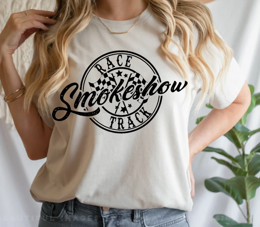 "Race Track Smoke Show" T-shirt