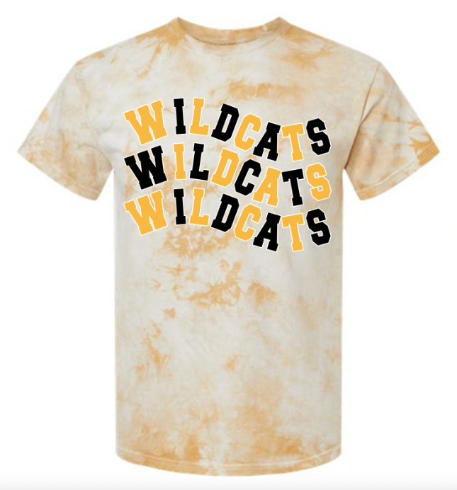 "Wildcats" Crystal Dyed T-Shirt