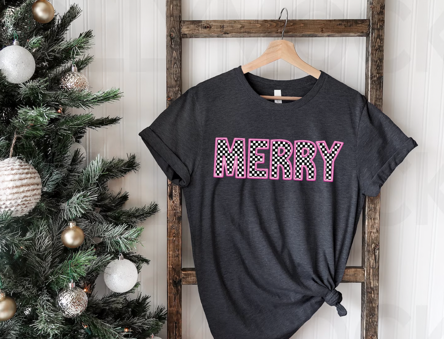 Merry Faux Patch T-Shirt