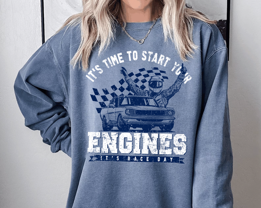 Start Your Engines Crewneck