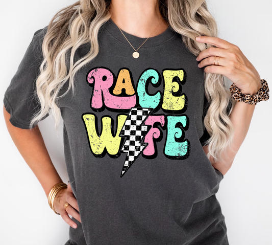 Race Wife Bubble T-Shirt