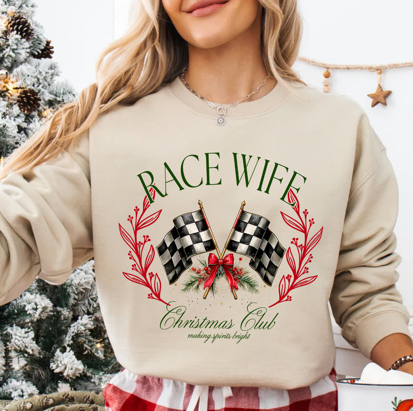 Race Wife Christmas Club Sweatshirt