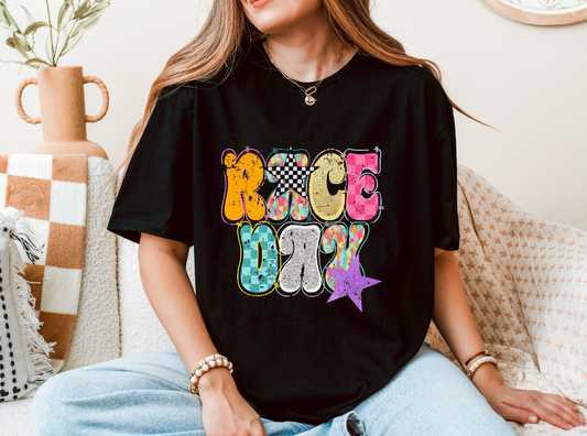 Trendy Race Day T-Shirt