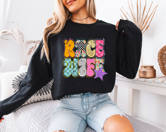 Trendy Race Wife Sweatshirt