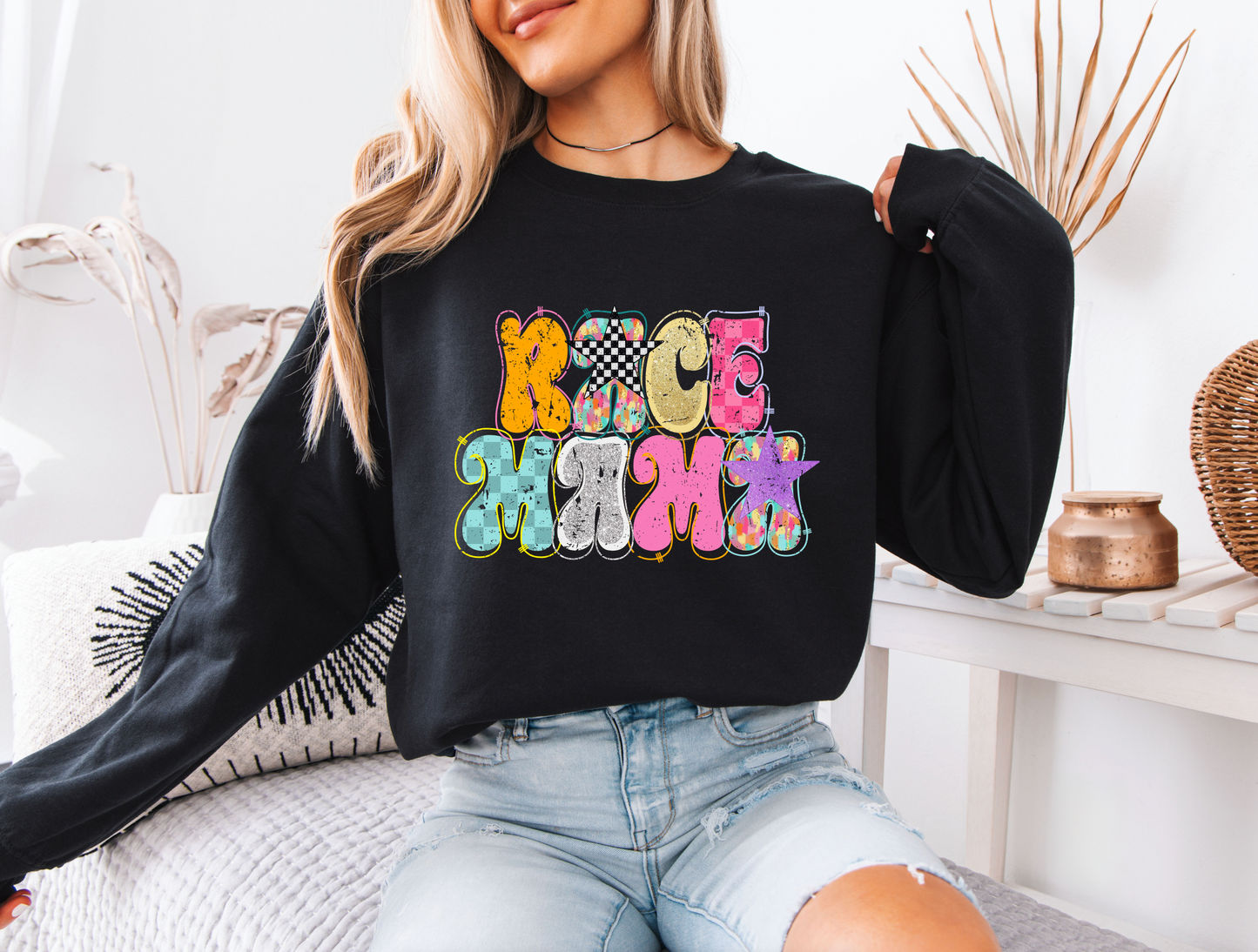 Trendy Race Mama Sweatshirt