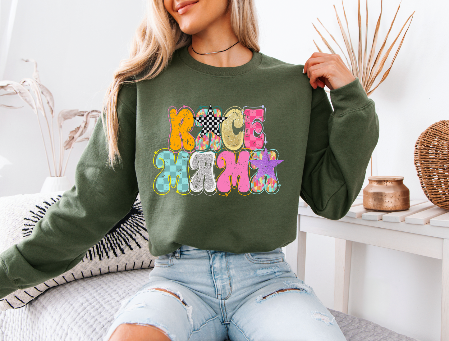 Trendy Race Mama Sweatshirt