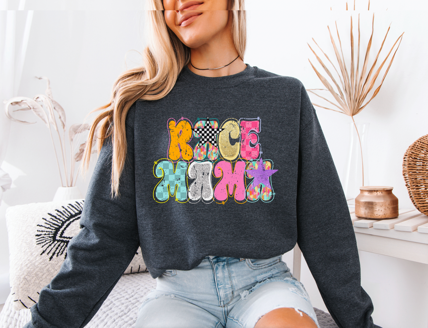 Trendy Race Mama Sweatshirt