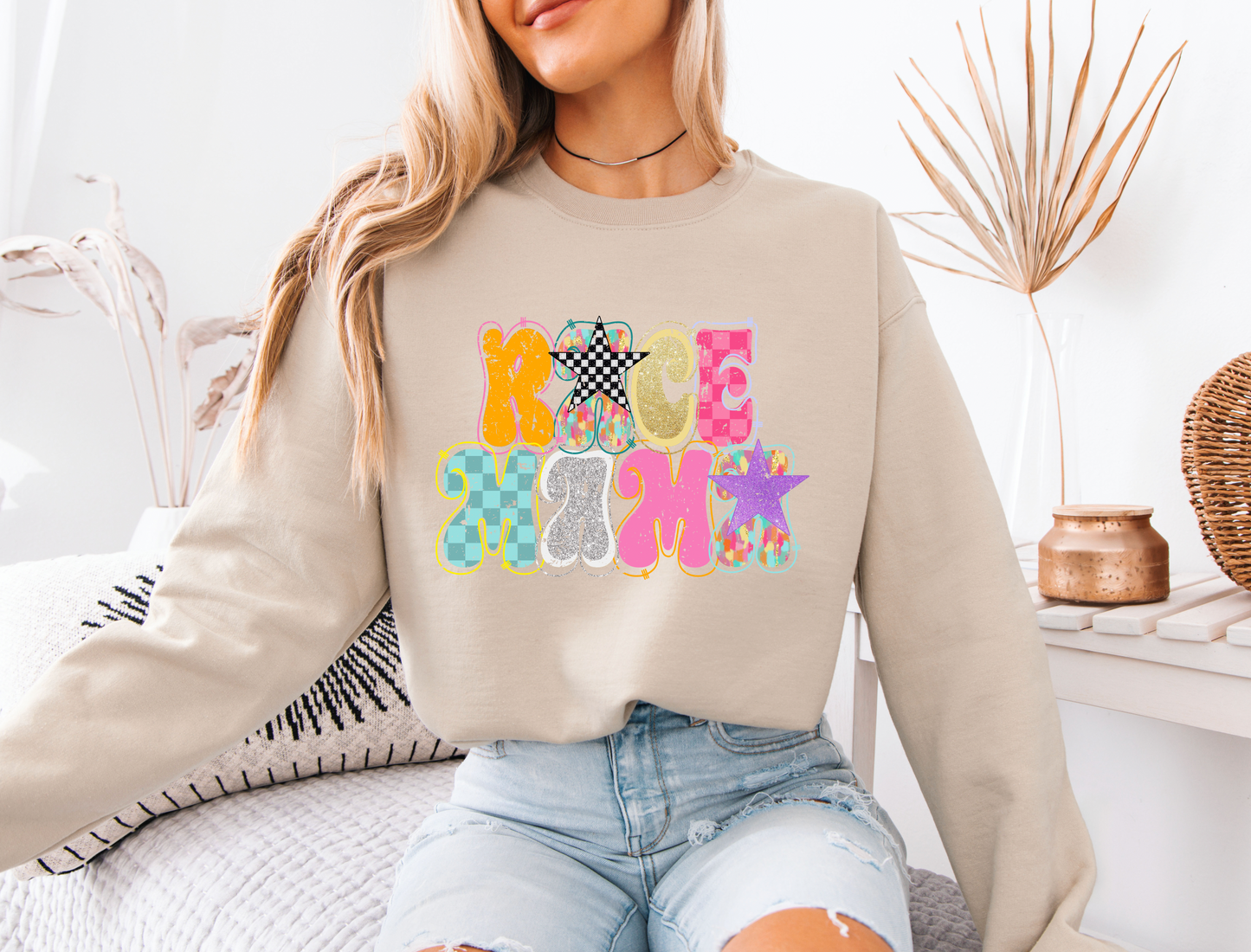 Trendy Race Mama Sweatshirt