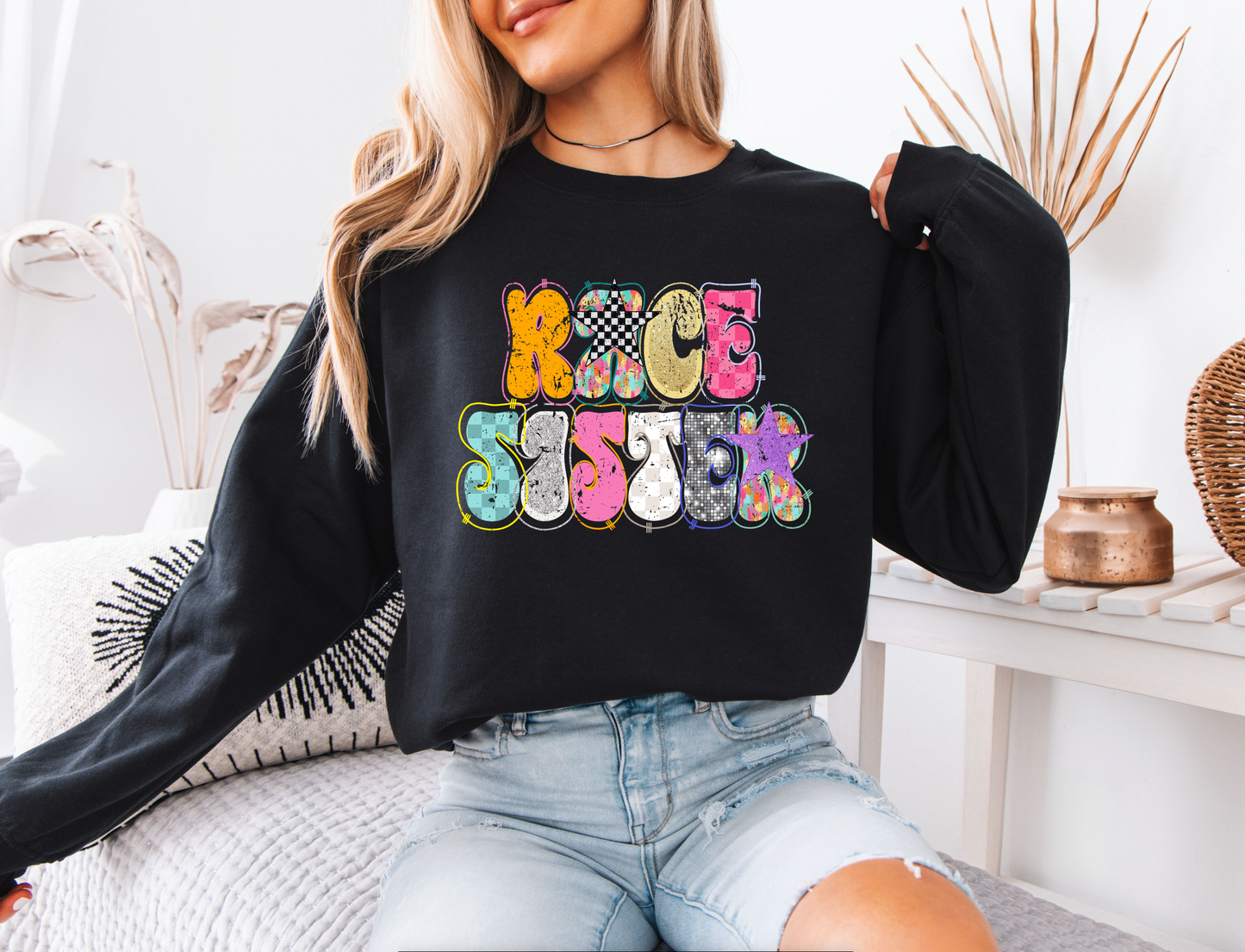 Trendy Race Sister Sweatshirt