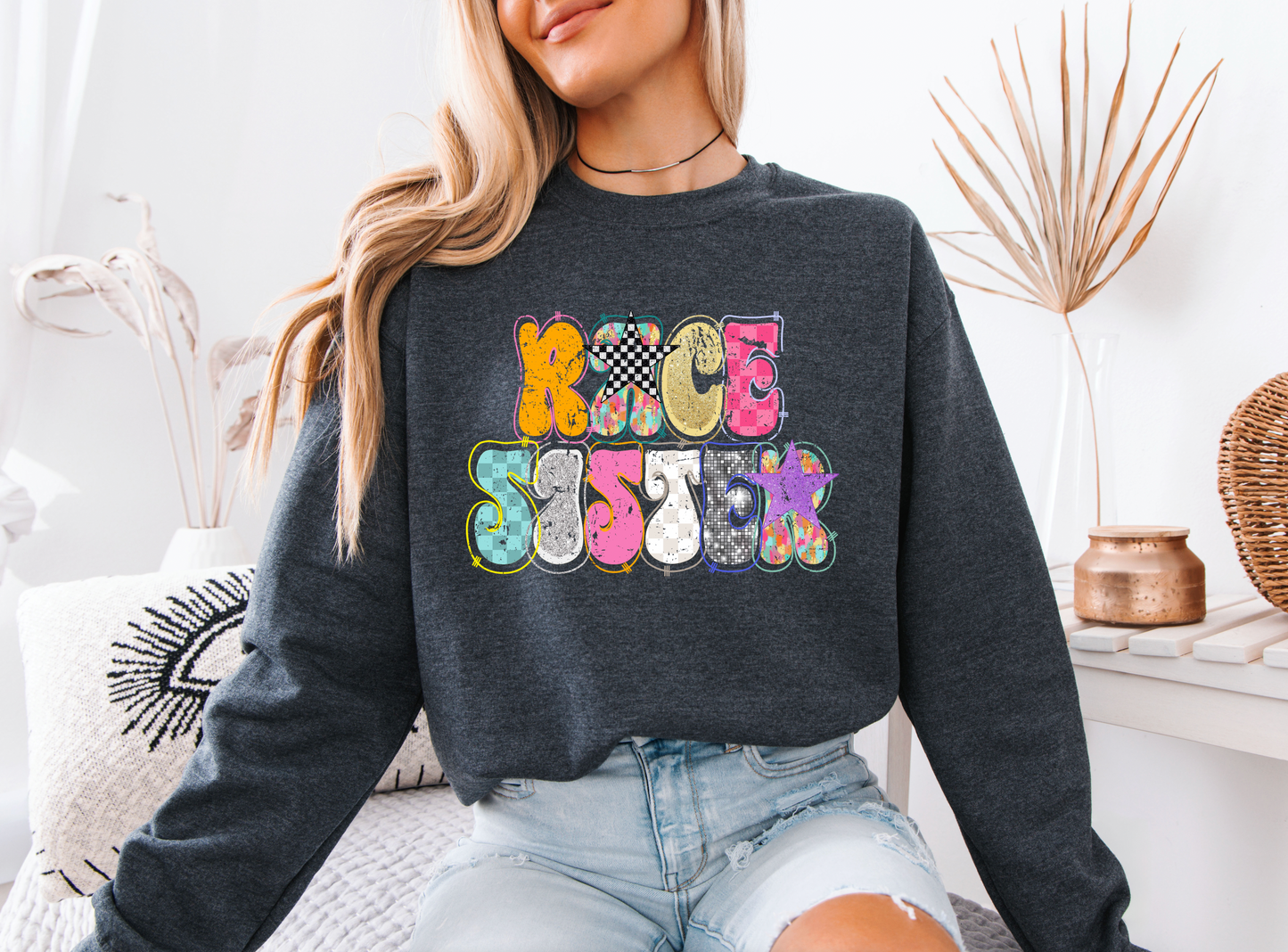 Trendy Race Sister Sweatshirt