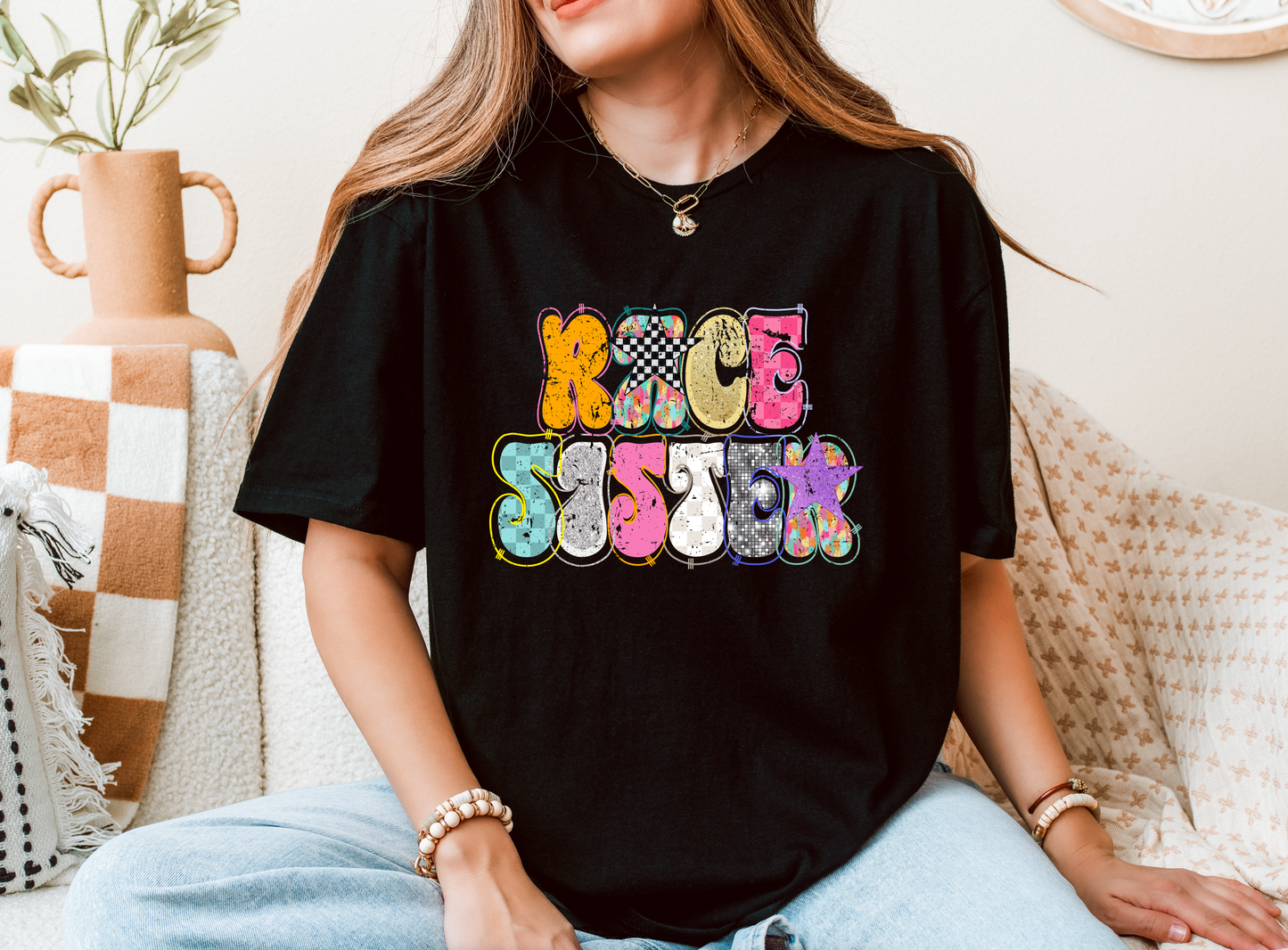 Trendy Race Sister T-Shirt