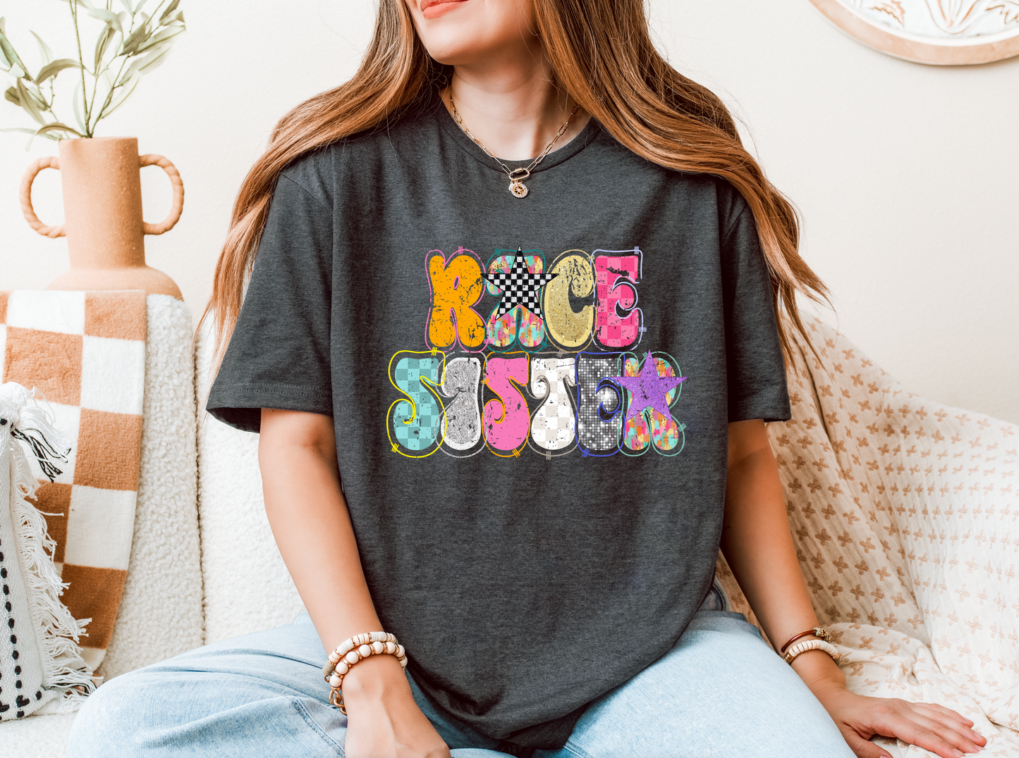 Trendy Race Sister T-Shirt