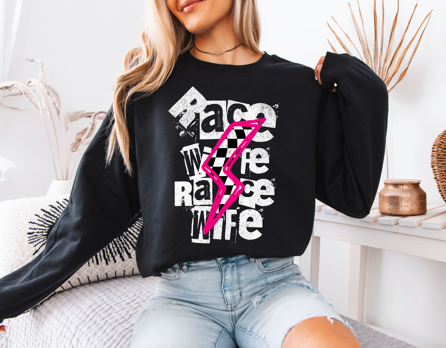 Race Wife Bolt Sweatshirt