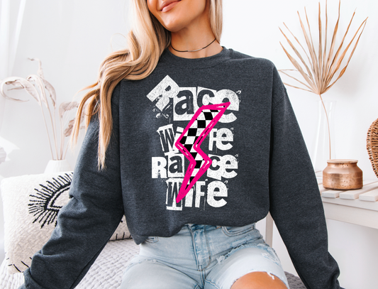 Race Wife Bolt Sweatshirt