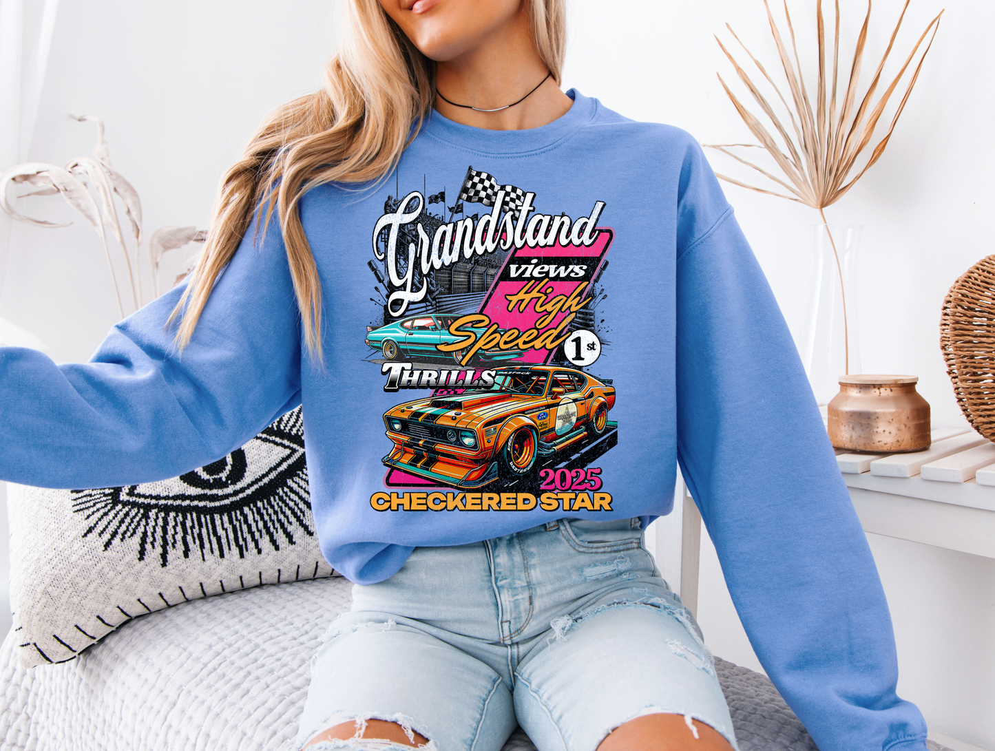 "Grandstand Views High speed Thrills" Sweatshirt