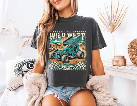 "Wild West Racing" Crop T-shirt