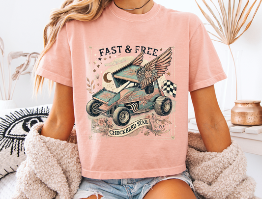 "Fast & Free" Crop T-shirt