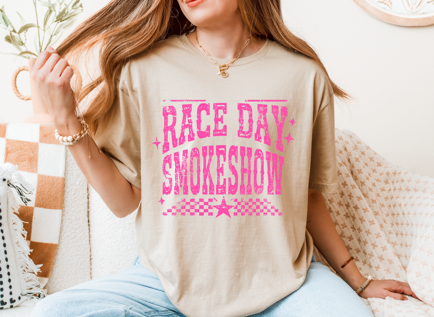 "Race Day Smoke Show" T-Shirt