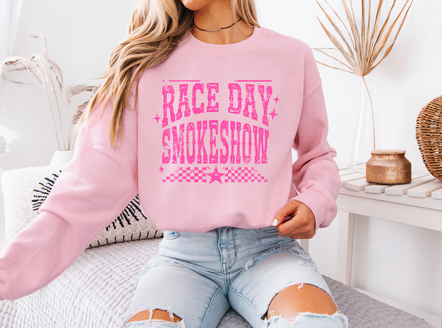 "Race Day Smoke show" Sweatshirt