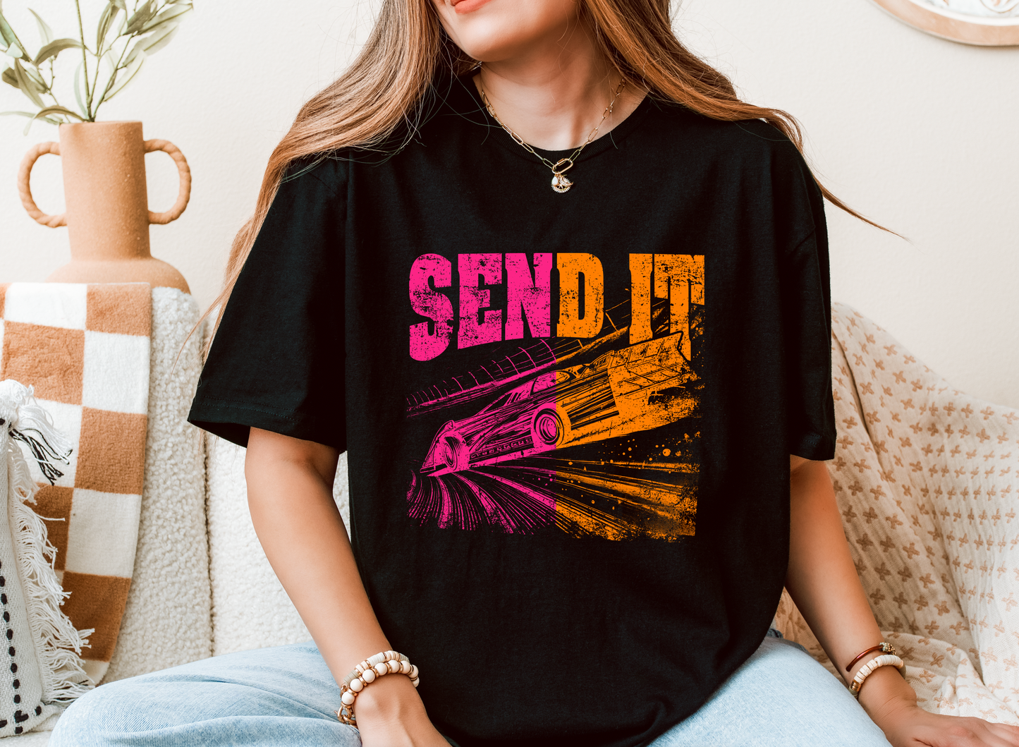 "Send it" Late Model T-shirt