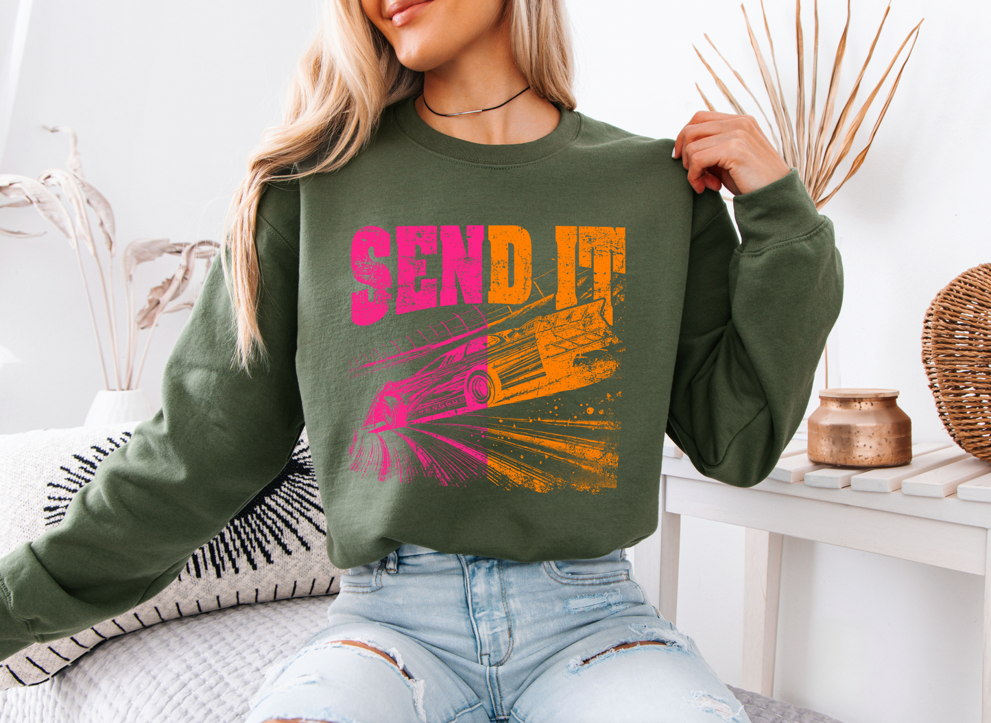 "Send it" Late Model Sweatshirt