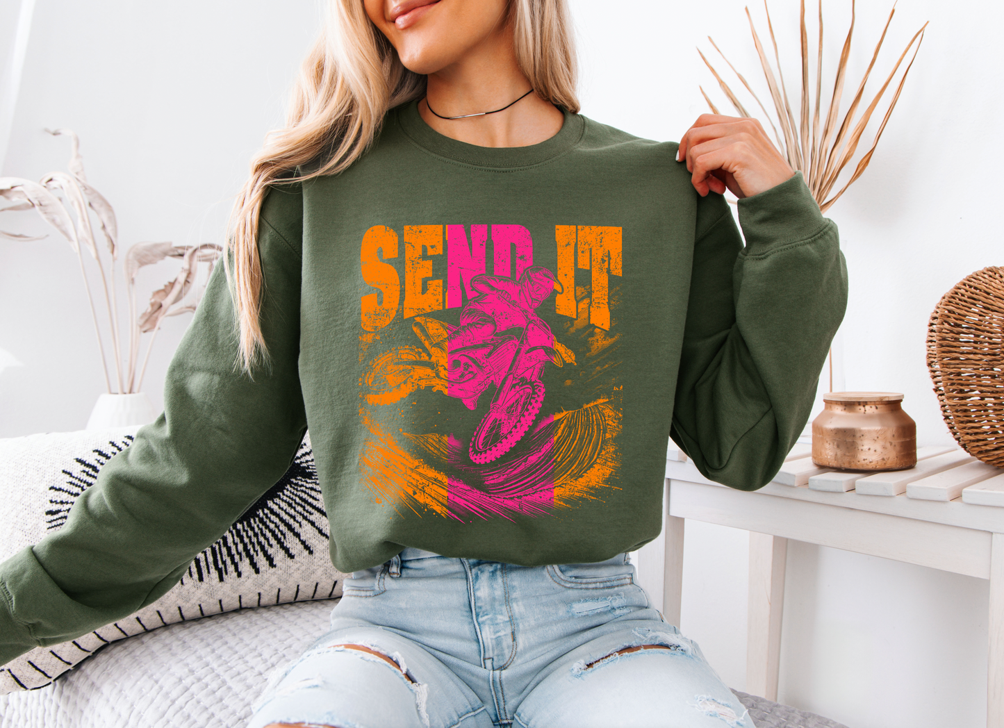 "Send it" Dirt Bike Sweatshirt