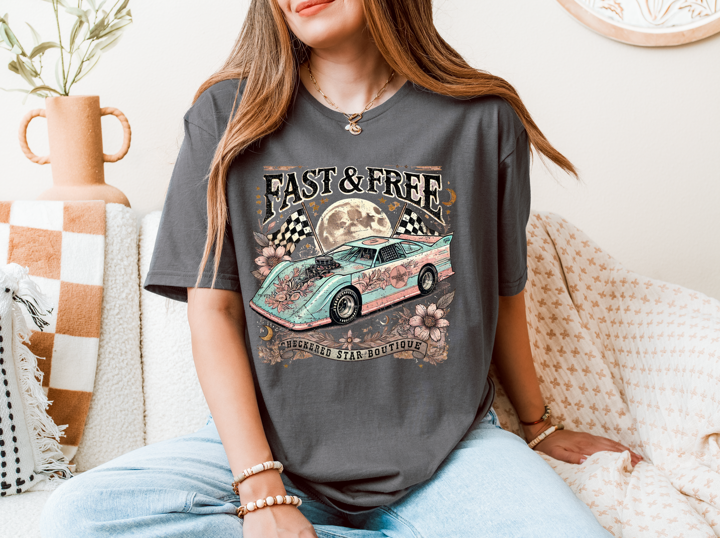 "Fast & Free" Late Model T-shirt