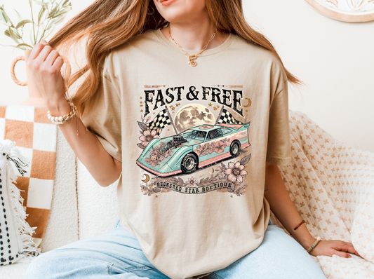 "Fast & Free" Late Model T-shirt